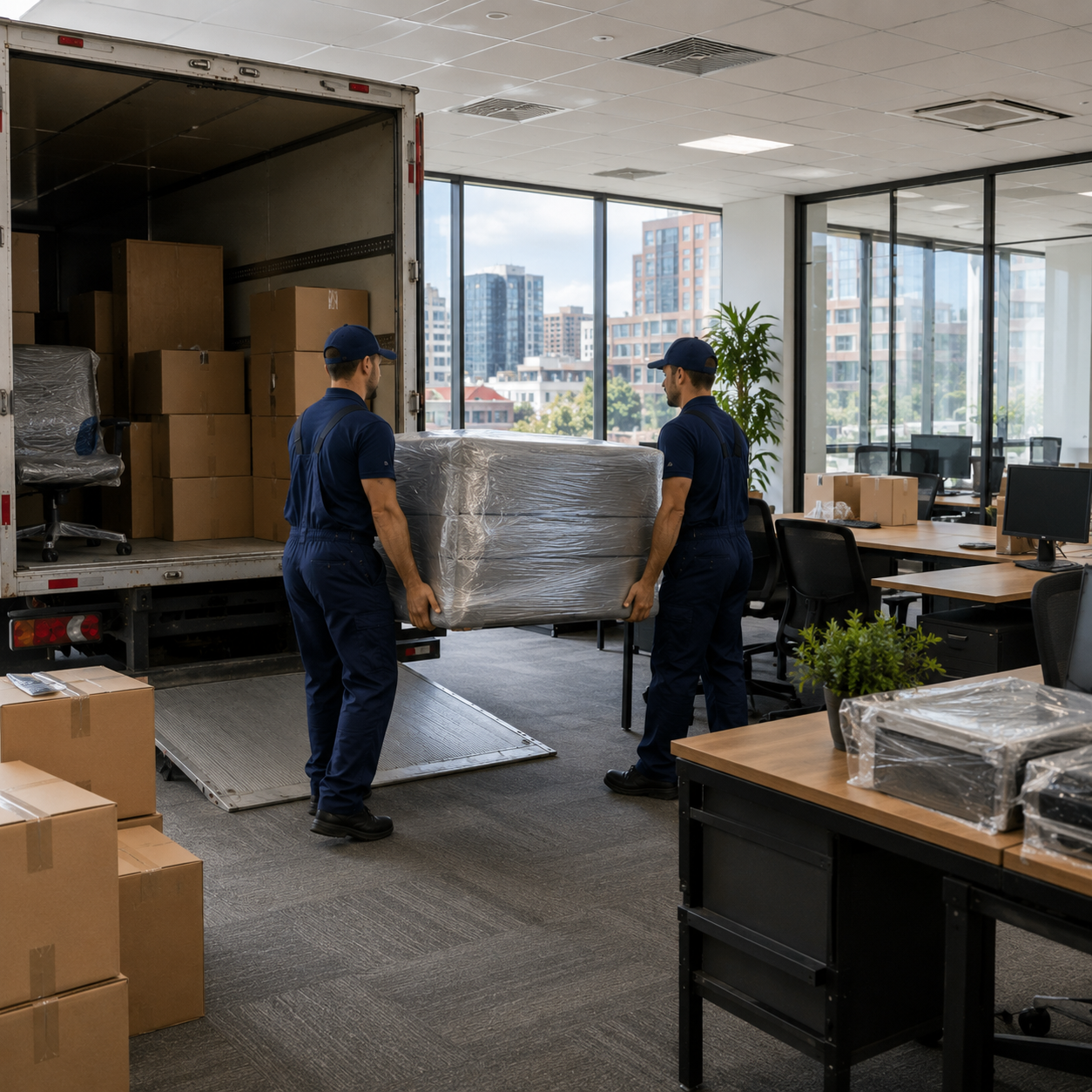 Mudanza de oficina corporativa en Bogotá